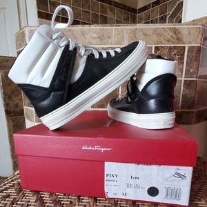 EUC Authentic Salvatore Ferragamo Leather High Top